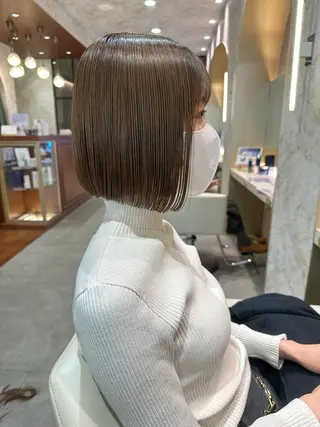 ショート カラー 店長/mao/ 前髪/顔周りカットのヘアスタイル