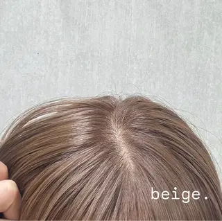 ロング カラー 透明感/ベージュ/ 顔周り/yuna.のヘアスタイル
