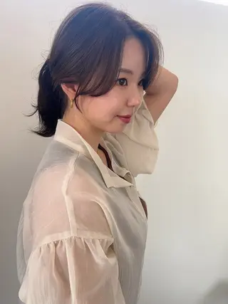 セミロング vince. moekoのヘアスタイル