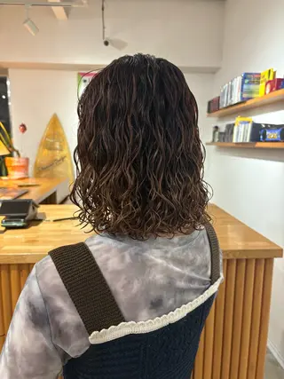 ミディアム ノハナ💜北谷 BY MY SIDEのヘアスタイル