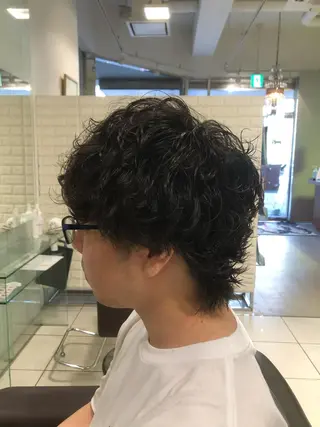 ショート パーマ メンズ 田邉 知樹のヘアスタイル