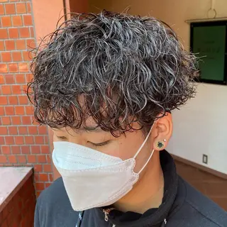 パーマ メンズ 年間2000名担当◎ パーマ職人/仲原佑樹のヘアスタイル