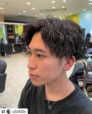 ミディアム カラー メンズ 🩷Eny terrace🩷のヘアスタイル