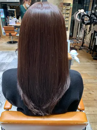 セミロング 新宿✨顔周りカット 韓国ヘア/坂本亜裟海のヘアスタイル