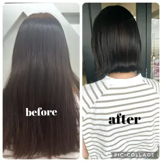 ミディアム 藤本 静香のヘアスタイル