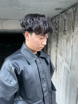 メンズ ボブ/レイヤー /河内温太のヘアスタイル