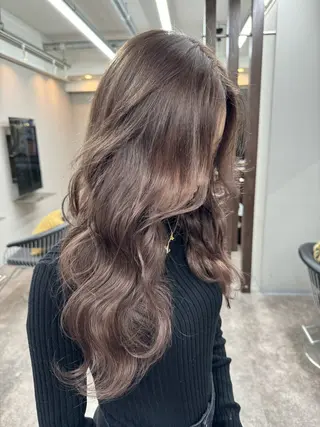 セミロング 新越谷ハイトーン/ 透明感カラー/ryuのヘアスタイル