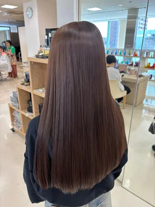 ロング カラー 推し活/韓国/ブリー チカラーminamiのヘアスタイル