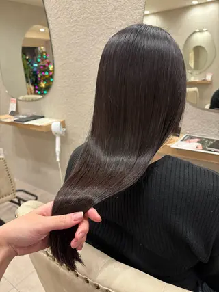 ロング 透明感カラー⭐️🌈 野村玲美のヘアスタイル