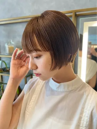 ショート カラー M.SLASH みなとみらい馬車道所属・❄️透明感×艶カラー ❄️Saeのヘアスタイル