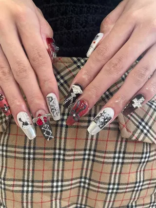 ネイル 束感まつ毛/ネイル/ LED♥KIRARAのマツエク・マツパデザイン