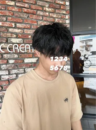 メンズ ショート 顔周りレイヤー/マオのヘアスタイル