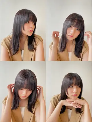 カラー ボブ/ミディアム 親しみやすさ/さくらのヘアスタイル