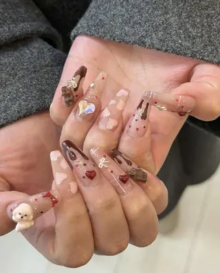 ロング カラー yuna ユナのネイルデザイン