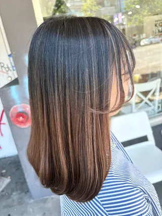 ミディアム カラー アーサスヘア所属・透明感カラー🧡🌿 Mioのヘアスタイル