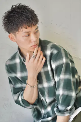 ショート メンズ ROMMY.×Homme所属・ミニモ限定‼️ メンズカット✂️のヘアスタイル
