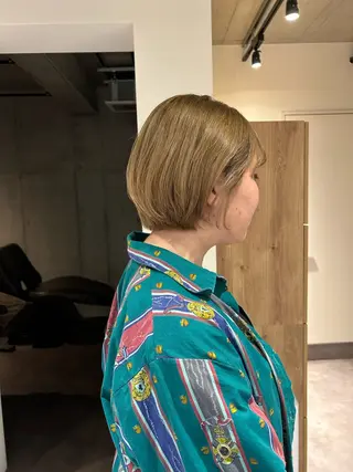 ショート 葉月/ボブ/ 透明感カラー／中目黒のヘアスタイル