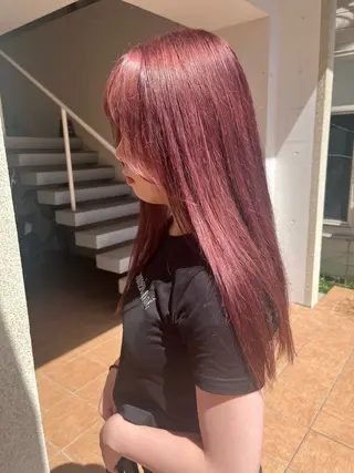 ロング 韓国風透明感カラー 💎YUI💎のヘアスタイル