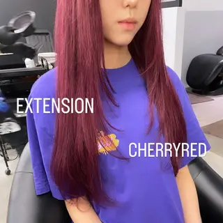 ロング カラー エクステ🩵ブリーチ 韓国ヘア🩵KAEのヘアスタイル