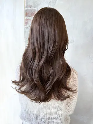 セミロング カラー 顔周り/くびれヘア 韓国ヘア💕風間るなのヘアスタイル