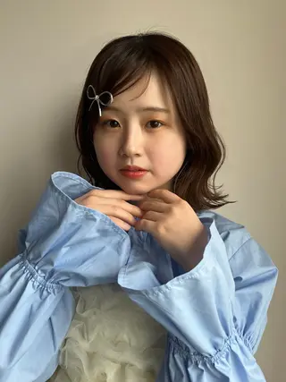 ミディアム パーマ/オリーブ/ 酸性ストレート/ゆなのヘアスタイル