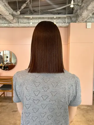 セミロング パーマ 🎀suzuna 透明感colorのヘアスタイル