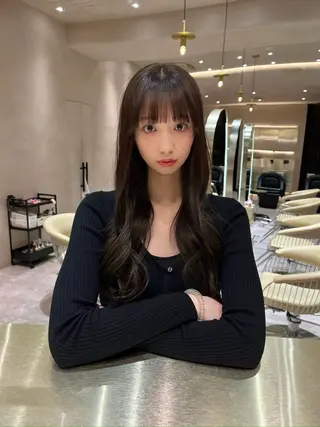 ロング 韓国ヘア/ベージュ カラー/髪質改善/涼のヘアスタイル