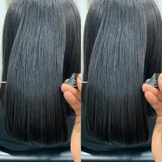 ミディアム 髪質改善 上品艶感カラーのヘアスタイル