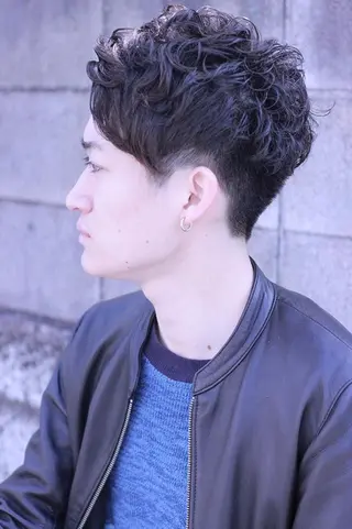 ショート パーマ メンズ cachecache所属・及川 光のヘアスタイル