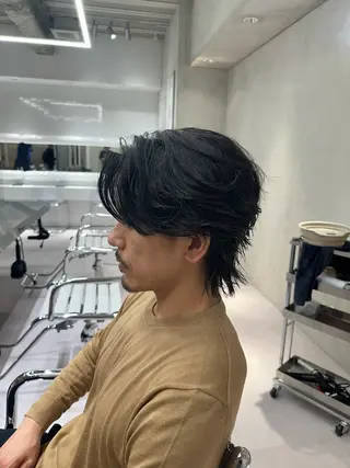 ミディアム パーマ メンズ 📖丸山飛鳥/ メンズミディアム📖のヘアスタイル