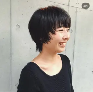 ショート ショートウルフくせ毛 お任せくださいのヘアスタイル