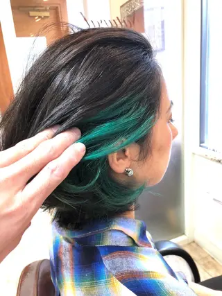 ミディアム カラー 100%髪質改善特化 TRUNSのヘアスタイル