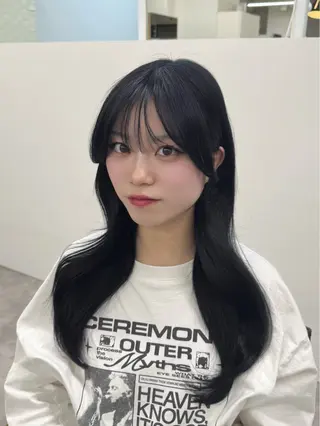 ロング レイヤーカット/ 艶カラー/山内一暉のヘアスタイル