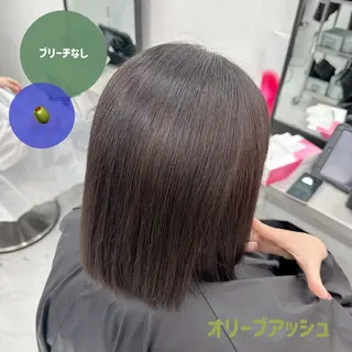 カラー 🍊暖色/ボブ chihiro🌼ོのヘアスタイル