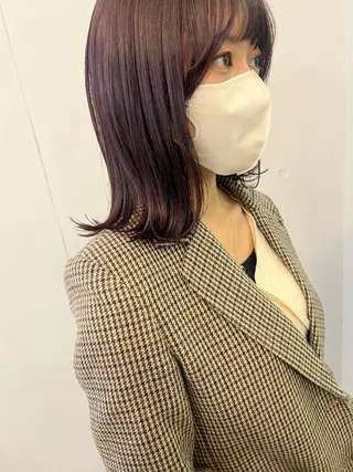 ミディアム 🍃透明感スタイル ｙｕ-ｋａ🍃のヘアスタイル