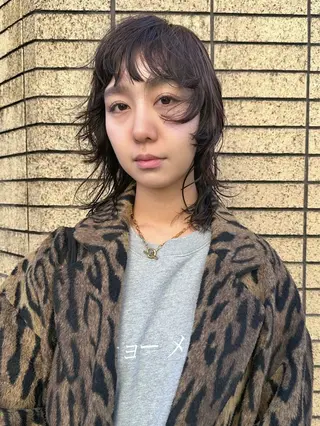 ミディアム パーマ 丸山渉/表参道 レイヤーボブのヘアスタイル