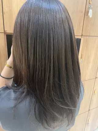 ミディアム ちぐさ/暖色/ ワンカラー🤍のヘアスタイル