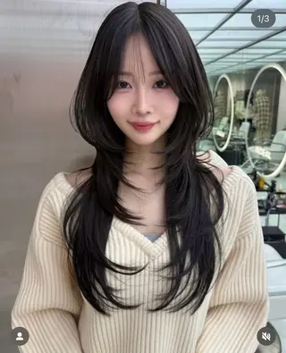 ロング REDEAL SHIBUYA所属・maya/レイヤー カット/ミインパーマのヘアスタイル