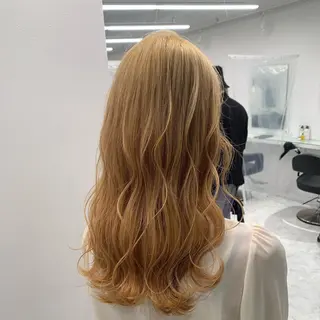 セミロング カラー ヘアアレンジ EMANON池袋3rd所属・ブリーチなしカラー｜ なおき｜池袋美容師のヘアスタイル