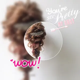 セミロング カラー パーマ ヘアアレンジ キッズ ネイル マツエク・マツパ premier modelsのヘアスタイル