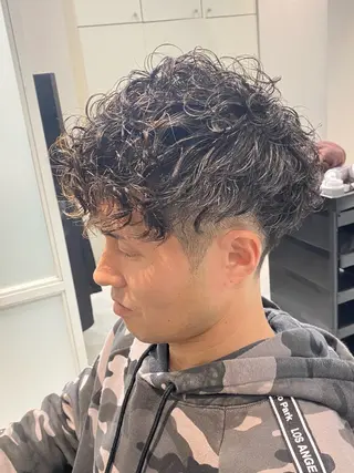 パーマ メンズ ショートカット パーマ石井のヘアスタイル