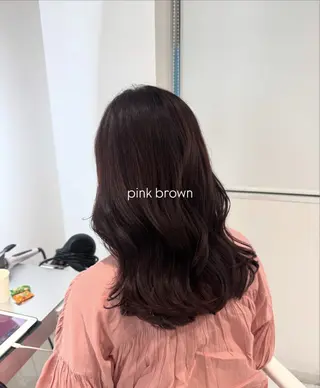 ミディアム カラー rina/無料 レイヤーカット/上野のヘアスタイル