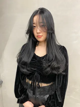 ロング カラー レイヤー/柔色 カラー/SAkiのヘアスタイル