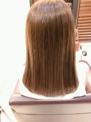 セミロング カラー こすげひろと カラー講師のヘアスタイル