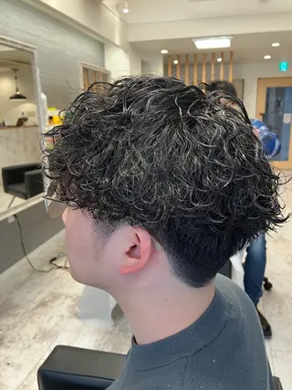 パーマ メンズ メンズ特化/パーマ/ フェードWATARUのヘアスタイル