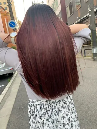 ロング カラー パーマ ヘアアレンジ メンズ キッズ ネイル マツエク・マツパ 架空〜KAQU〜所属・【clan】 NOGAMIのヘアスタイル