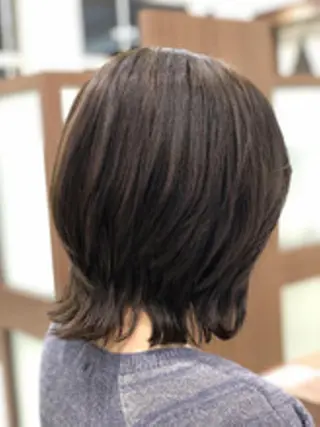 ミディアム 生駒市デザインカラー /浜中美奈のヘアスタイル