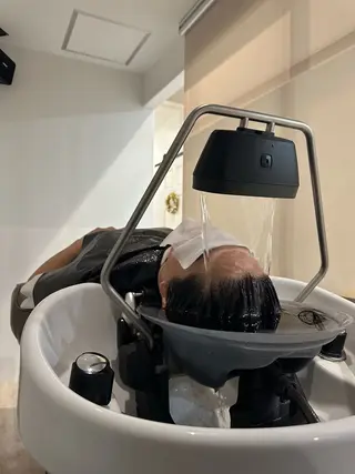 セミロング カラー 清水佳緖 ShimizuKaoのヘアスタイル