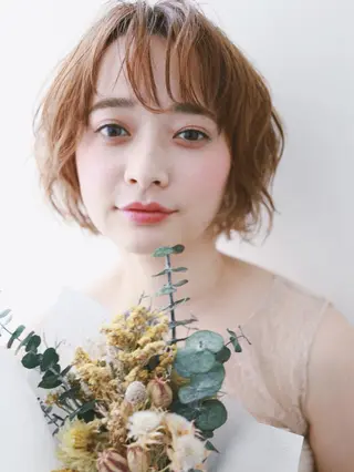 ショート カラー アンブレラカラー💫 フェイスフレーミングのヘアスタイル