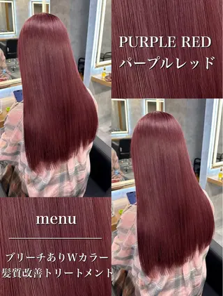 ロング カラー パーマ ヘアアレンジ 透明感ブリーチカラー 🌈TOMOHIROのヘアスタイル